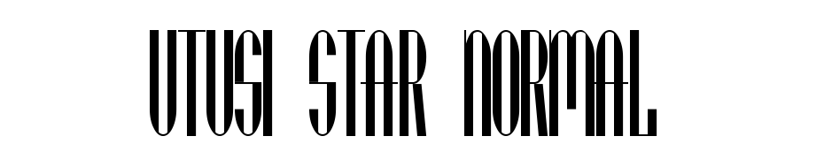 Utusi Star Normal Font Download Free